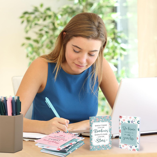 Set De 32 Bolígrafos Y Cuadernos Notas Inspiradoras