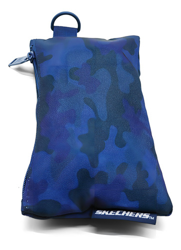 Set Skechers Escolar De Tres Piezas Incluye Mochila Con Portalaptop Una Lonchera Térmica Y Lapicera De Un Compartimento Color Azul Marino Diseño De La Tela Lisa