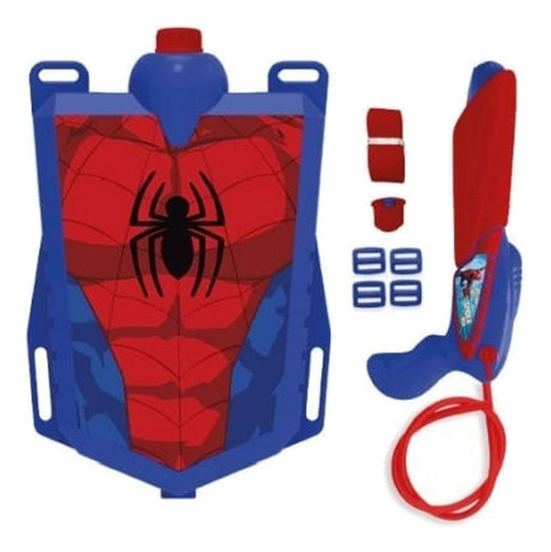 Mochila De Agua Con Pistola  Marvel Spiderman 