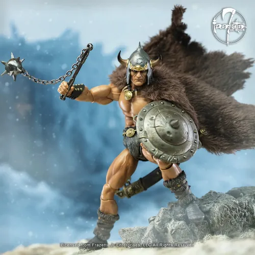Boneco Conan Savage Crucible Figure Frazetta Mythic Orc Elfo