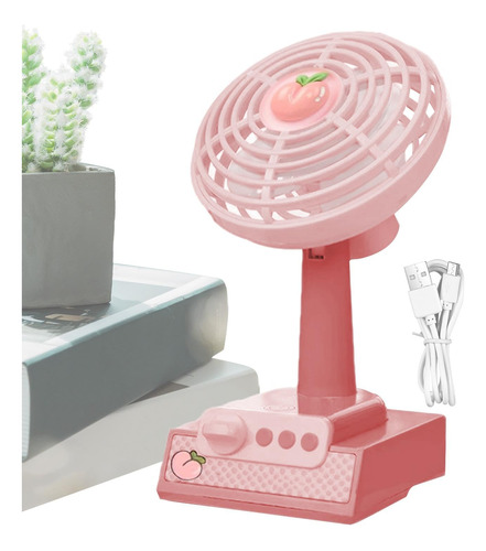 Mini Desk Fan - Table Cooling Fan, 3 Speed Modes Portable F.