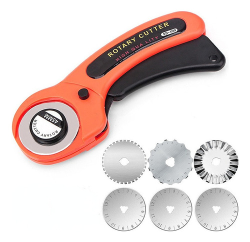 Cortador Rotatorio Diy 45mm Para Cortar Tela, Papeles, Cuero