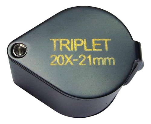 203r2 20x 21mm Black Triplet Loupe With Leather Case By