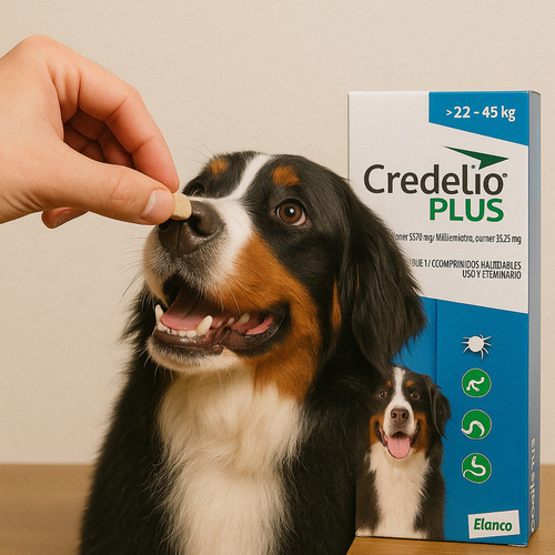 Credelio Plus Para Perros 22 A 45kg - 3 Tabletas Masticable