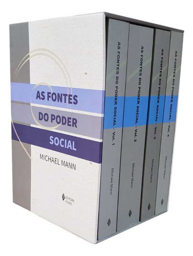 As Fontes Do Poder Social - Caixa Com 4 Volumes, De Michael Mann. Editora Vozes, Capa Mole Em Português