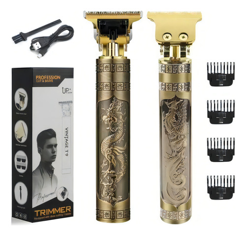 Rasuradora Para Hombre Elecetrico Acero Inoxidable Dragon Color Dorado