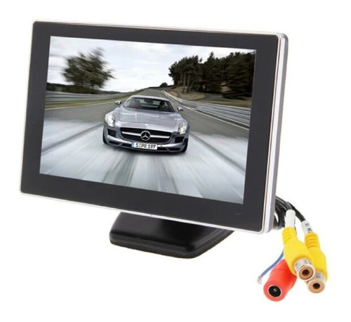 Pantalla Monitor Video Reversa Tft-lcd 5'' Con Pie Pal/ Ntsc