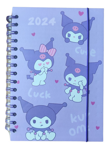 Libreta Anual Kuromi Melody Hello Kitty Agenda Calendario