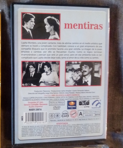 Set De Lupita D´alessio Mentiras Cd Y Dvd (Usado)