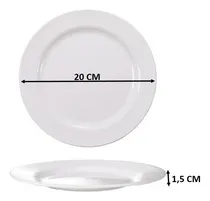 Comprar Plato Melamine Llano 20cm X 1,5cm Restaurant Hoteles Eventos