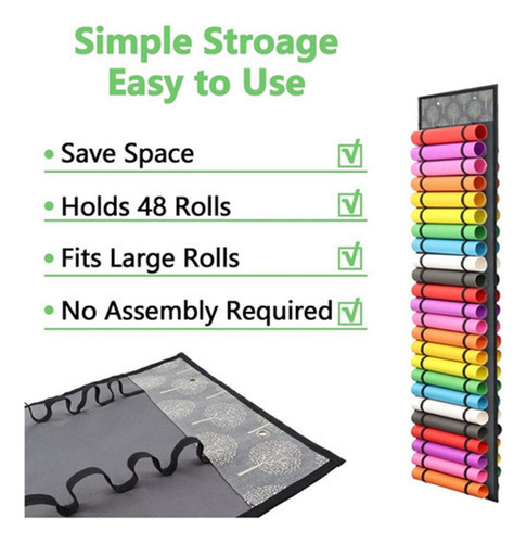 A Vinyl Roll Holder With 48 Compartments, Storage