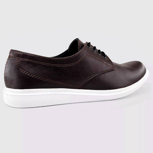 Zapato Hombre De Vestir Oxford Acordonado Urbano Eco Cuero