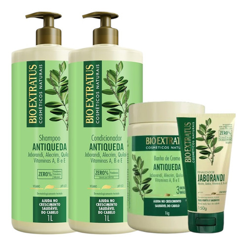 Kit 1 Shampoo 1 Cond 1 Banho Creme Jaborandi 1l 1 Final