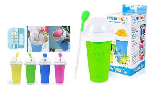 Pack 3 Vasos Para Granizados Frozen Magic Hielo Silicona