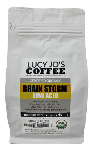 Café Orgánico Molido Tostado Medio Oscuro 311 G Bajo En Ácid