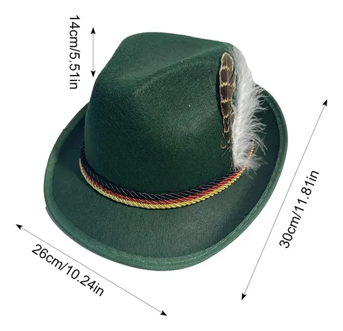 Sombrero De Plumas De Alta Montaña Sombrero Alemán Oktoberfe