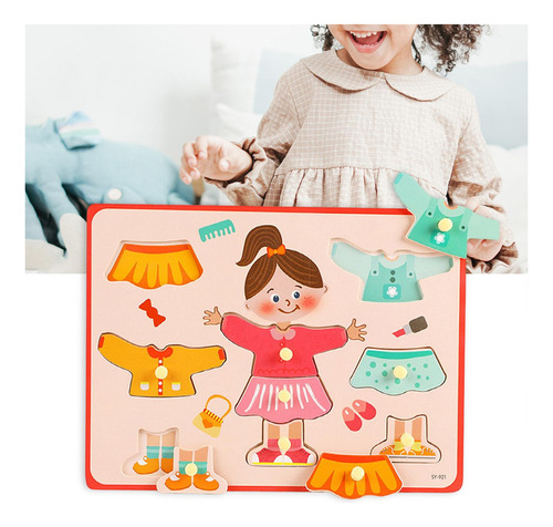 K Juego Montessori For Juguete Educativo Vestir De Mesa