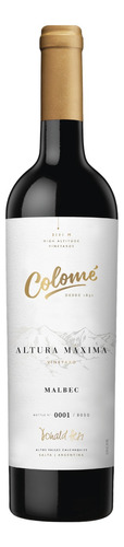 Vino Colomé Altura Máxima Malbec 750ml.