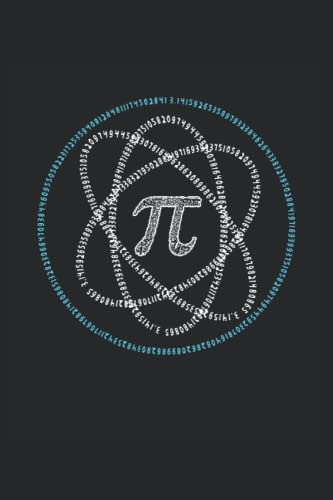 Pi-day Atom Pi Maths: Cuaderno De Lineas Forrado 6  X9  -15