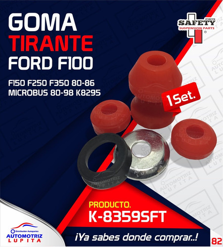 Goma Tirante Ford F100 F150 F250 F350 80-86 Microbus 80-98 K