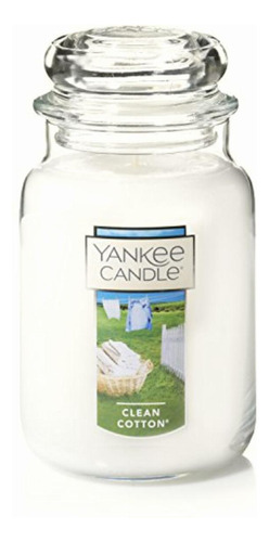 Yankee Candle - Clean Cotton Large Jar Candle, Fresh Scent