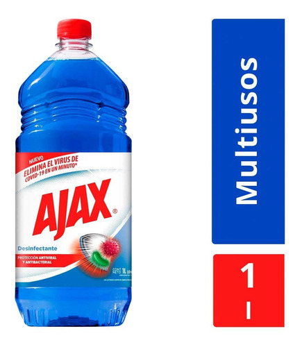 Limpiador Multiusos LĂquido Ajax Desinfectante 1l
