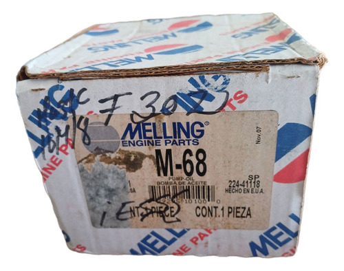 Bomba De Aceite Ford 302. Marca: Melling.