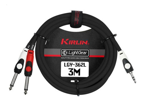 Cable Kirlin Lgy362l 2 Metros Dual Rca A Rca Negro