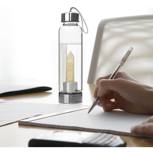 Frasco Com Alça De 550 Ml Para Escritório Com Pedra