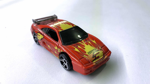 Hot Wheels Ferrari F355 Challenge 3 Flamas Rojo 1999