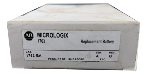Allen Bradley Batería Lithio 1763-ba Plc Micrologix Series.
