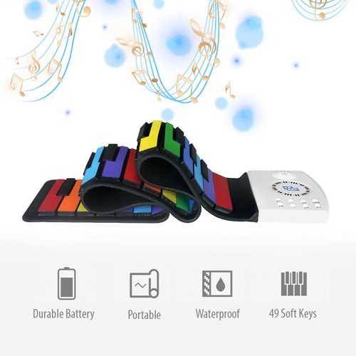 Rollo De Batería Para Piano Hand Roll, Canciones Educativas,