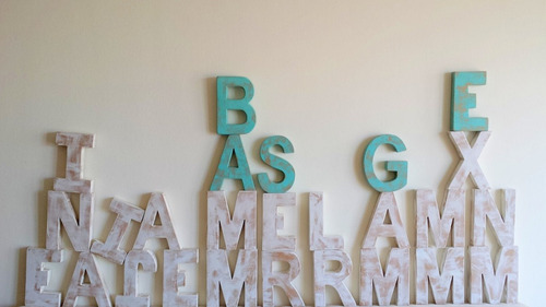 Imagen 2 de 3 de Letras, Nombres, Logos, Recuerdos, En Madera Y Mdf, De 50cm