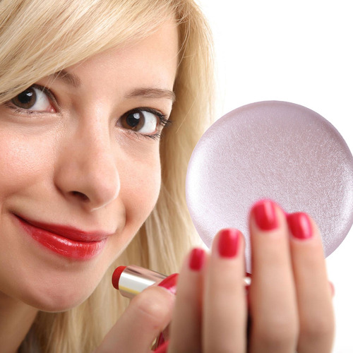 Espejo De Maquillaje Portátil Con Doble Bolsillo