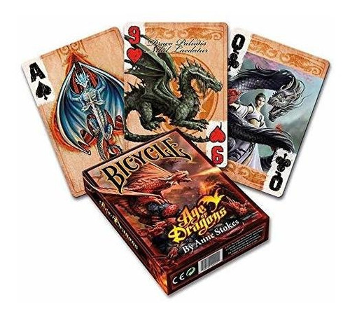 Bicicleta Anne Stokes Edad De Dragones Jugando A Las Cartas