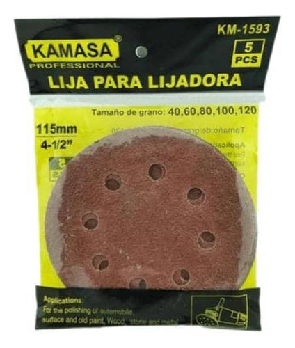 Lija Para Lijadora Kamasa Profesional