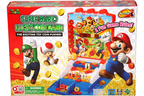 Epoch Games Super Mario Lucky Coin Game, Juego De Habilidad