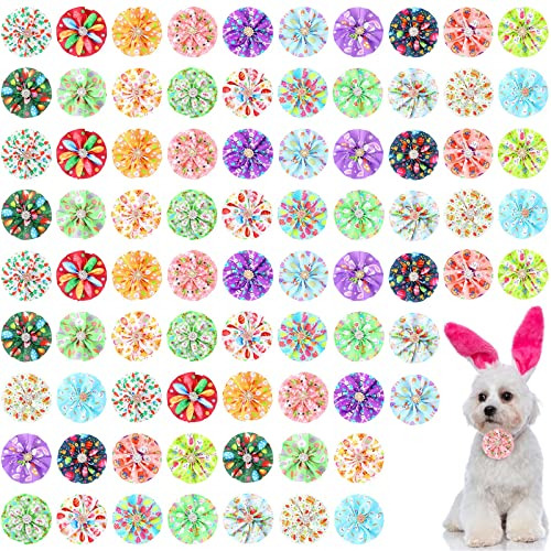 80 Piezas De Flores De Collar De Pascua Perros - Lazos ...