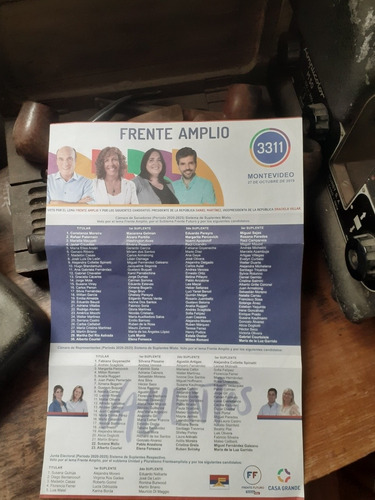 Elecciones 2019 Lista 3311- Frente Amplio