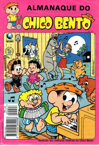 Almanaque Do Chico Bento N° 27 - 84 Páginas Em Português - Editora Globo - Formato 13,5 X 19 - Capa Mole Bonellihq Cx443 E21