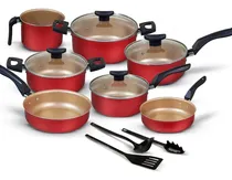 Comprar Conjunto Panelas Antiaderente 10 Peças Teflon Várias Cores