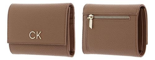Calvin Klein Billetera Mujer Café Claro