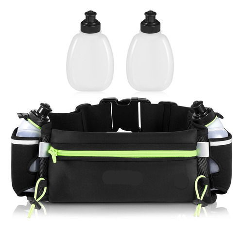 Riñonera Deportiva For Correr Con 2 Botellas De Agua,