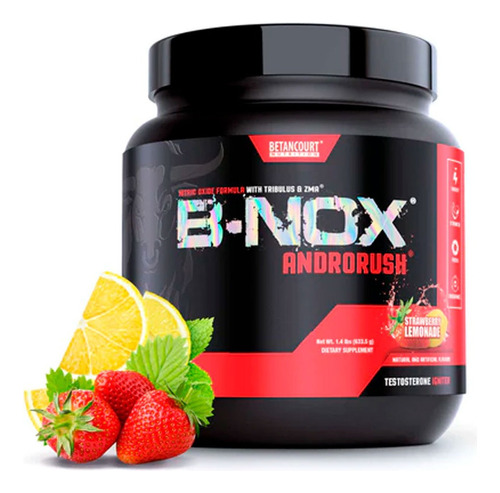 Betancourt B Nox Oxido Nítrico Pre Entreno L Sabor Strawberry Lemonade