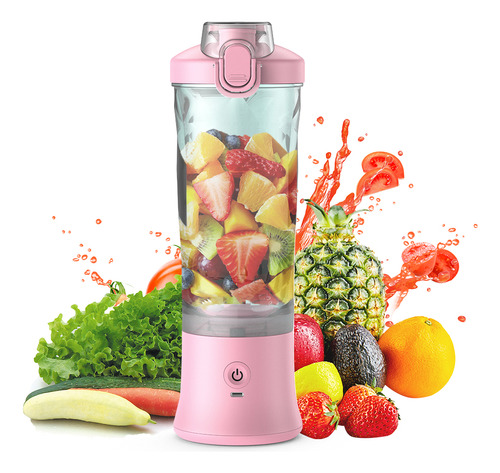 Licuadora Portátil Juicer Fruit, Batidos, 600 Ml Y Exprimido