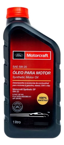 Óleo Sintético Motorcraft 5w-20 1l Garrafa 1 Kit.