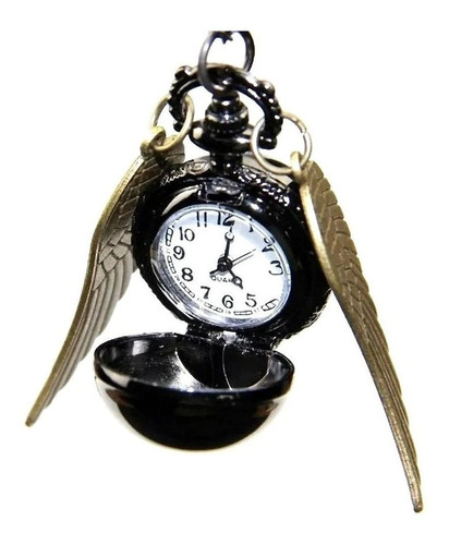 Collar + Reloj Cadena Quidditch Ball Bronce Harry Potter