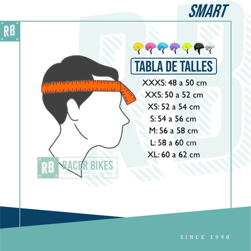 Imagen 4 de 10 de Casco De Proteccion Smart Skate Roller Bicicleta Adulto Niño - Racer Bikes