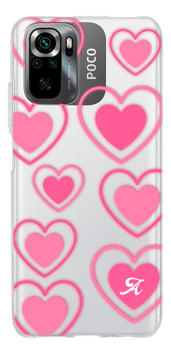 Funda Para Xiaomi Para Mujer Corazones Con Tu Letra Inicial