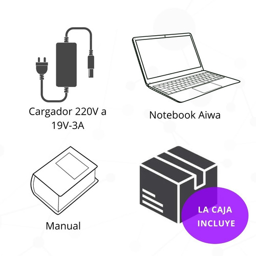 Imagen 8 de 9 de Notebook I3 8gb Ram 256gb Ssd Aiwa - Pantalla 14'' - Win10